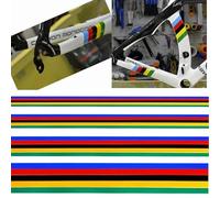 Autocollant Velo, Stickers Velo 3 Set autocollant de cyclisme de cyclisme réfléchissant autocollant autocollant de vélos arc-en-ciel décoration autocollant DIY MTB Sticker modifié à vélo(3X30cm)