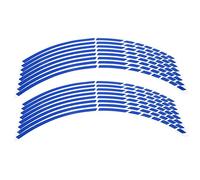 Autocollant Velo,Strisce Ruote Moto,16Pcs Moto Jante Bande Ripe Decal,Moto Jante Roue Accessoire De Décalque Autocollant Vélo Moto 16-18 Pouces Roue Réfléchissante Bande Autocollants Décoration Access