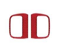 Autocollant Ventilation Pour Dodge Pour Charger 2015-2022 | Autocollant Panneau Ventilation Centrale Tableau Bord Console Centrale Fibre Carbone LHD(Carbon Fiber Red,Tapez un)
