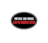 Autocollant vintage amusant anti-Elon édition Pre Madness - Autocollant en vinyle anti-Elon Musk pour pare-chocs de voiture, ordinateur portable, bagages, fenêtre (rouge, 15,2 x 10,2 cm)