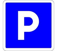 Autocollant vinyl - Panneau parking - L.200 x H.200 mm