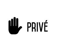 Autocollant vinyl - Privé - L.200 x H.100 mm