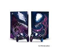 Autocollant vinyle Captain America Iron Man Venom PS5dg-0006 pour console PS5 Disk Edition et 2 manettes