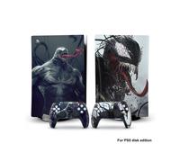 Autocollant vinyle Captain America Iron Man Venom PS5dg-0009 pour console PS5 Disk Edition et 2 manettes