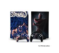 Autocollant vinyle Captain America Iron Man Venom PS5dg-0018 pour console PS5 Disk Edition et 2 manettes
