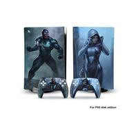 Autocollant vinyle PS5dg-0010 - Captain America, Iron Man, Venom, pour console PS5 Disk Edition et 2