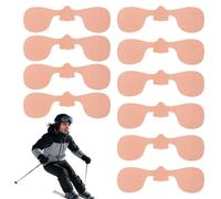 Autocollant Visage Antigel - 10 Pièces Protection Coupe-Vent Patinage | Patch Visage Hiver Sport Extérieur Climat Froid Sur Glace Escalade Couverture De Protection Cute