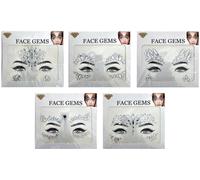 Autocollant visage en diamant MIX