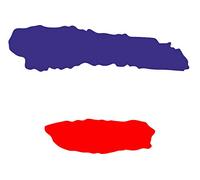 Autocollant Voiture - 2 pcs France 70x50 mm - Sticker pour Voiture Tuning - Résistant aux intempéries - Vinyle Durable - Facile à Coller - Accessoire déco Original