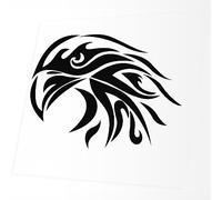 Autocollant Voiture - Aigle - 114x89mm - Noir - Sticker pour Voiture Tuning - Résistant aux intempéries - Vinyle Durable - Facile à Coller - Accessoire déco Original