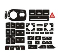 Autocollant Voiture Compatible Avec A3 8P 2004 2005 2006 2007 2008 Autocollants Intérieurs Décoration Style De Voiture Radio Climatisation Bouton Réparation Interrupteur