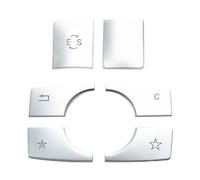 Autocollant Voiture Compatible Avec Benz Classe E W212 2010 2011 2012 2013 2014 2015 Garniture Boutons Voiture À Paillettes, Accessoires Voiture Couvercle Bouton ABS Garniture Console