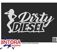 Autocollant Voiture - Diesel Sale - 210x99 mm - Argent - Sticker pour Voiture Tuning - Résistant aux intempéries - Vinyle Durable - Facile à Coller - Accessoire déco Original