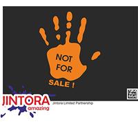 Autocollant Voiture - Main Pas à Vendre - 79x99 mm - Orange - Sticker pour Voiture Tuning - Résistant aux intempéries - Vinyle Durable - Facile à Coller - Accessoire déco Original