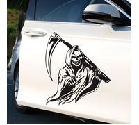 Autocollant Voiture - SHIPENOPHY - Faucheur Scythe - PET - Multicolore - Adhésif Universel