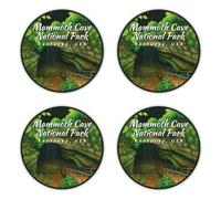 Autocollants : 100 mm, 4 pièces - Mammoth Cave National Park Kentucky USA XXL Voyage Stickers