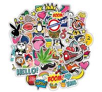 Autocollants 100x Stickerbomb Graffiti macbook iphone Skateboard décalcomanies en Vinyle Autocollants Pop Art Assortiment d'autocollants Pack Snowboard Bagages Valise iPhone Autocollants pour Voiture