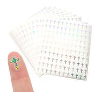 Autocollants,1200 Pièces Feuille Argentée Autocollante Décoration Maison | Décalcomanies Chrétienne - Pour Carnets Tasses Verre Voitures Fenêtre École Chambre Noël Anniversaire