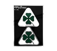 Autocollants 2 Alfa Romeo Trèfle à Quatre Feuilles, Lot de 2, 94 x 131 mm
