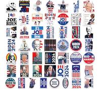 Autocollants 2024, autocollants électoraux Biden | 50 autocollants amusants pour l'élection présidentielle de 2024 - Décalques de maison sur le thème politique pour fenêtres, voitures, camions