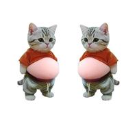 Autocollants 3D - 16 cm - Adhésif à presser sur le ventre de chat - Autocollant de téléphone de dessin animé | Idéal pour adulte, adolescent, enfant, scrapbooking, ordinateur portable, journal