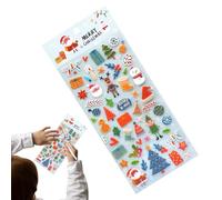 Autocollants 3D de Noël, Autocollants Saisonniers, Décalcomanies Mini 3D de Vacances, pour Étui Téléphone Carnet Scrapbooking Journal Bricolage Adultes Cadeaux Fête