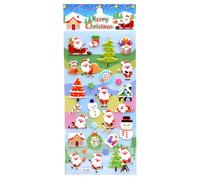 Autocollants 3D de Noël - Décorations En Autocollants Mignons | Décalcomanies Mini 3D de Vacances | Pour Coque Téléphone, Carnet, Ordinateur Portable, Adultes, Cadeaux Fête, Garnitures Bas