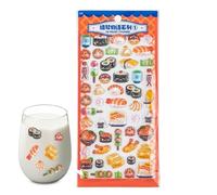 Autocollants 3D - Décalcomanie Mignonne Et Drôle Au Thème Alimentaire Transparent | Autocollants Pour Ordinateur Portable - Pour Récompense Scolaire Journal Agenda Téléphone Valise Ordinateur