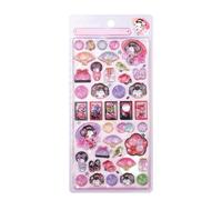 Autocollants 3D - Décalcomanie Style Japonais À Adhésion Forte,Autocollants 3D Mignons | Pour Filles Garçons Tout-Petits Halloween Scrapbook Journal Artisanat Cadeaux De Fête Garnitures De