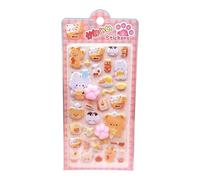 Autocollants 3D, décalcomanie sur le thème des empreintes de pattes d'animaux, 1 pièce, lot d'autocollants mignons de dessin animé, ornement adhésif, accessoire de scrapbooking, pour, filles