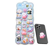 Autocollants 3D,Décalcomanies 3D Fournitures De Scrapbooking,Petits Autocollants Bubble Doux Lapin | Pour Adultes Journal Carnet Scrapbook Portable Etui Téléphone Bouteille d'Eau