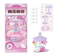Autocollants 3D - Décalcomanies Cartoon Assemblables Superposables Brillantes - Stickers 3D Superposables | pour Coque de Téléphone, Ordinateur, Scrapbooking, Gourde, Journal