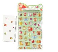Autocollants 3D - Décalcomanies Esthétiques,Mini Figurines Animales 3D Jouet Enfant | Pour Scrapbooking Journaling Adolescents Étudiants Coque de Laptop Téléphone Mug