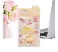 Autocollants 3D Décalque Pour Ordinateur Portable Style Soft Girl