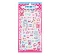 Autocollants 3D | Décalques Transparents Thème Alimentaire - Autocollants Scrapbooking | Pour Adultes École Journal Agenda Carnet Téléphone Valise