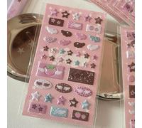 Autocollants 3D en forme de note de musique, décalcomanies à bulles en mousse pour scrapbooking, journal, ailes esthétiques, collage de style vintage (affiche 1)