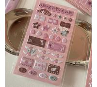 Autocollants 3D en forme de note de musique, décalcomanies à bulles en mousse pour scrapbooking, journal, ailes esthétiques, collage de style vintage (affiche 2)