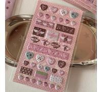 Autocollants 3D en forme de note de musique, décalcomanies à bulles en mousse pour scrapbooking, journal, ailes esthétiques, collage de style vintage (affiche 3)