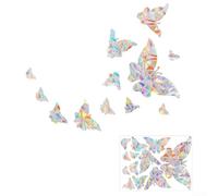 Autocollants 3D en forme de papillon pour fenêtre au design éclatant, créant une décoration fantaisiste pour vos espaces de maison