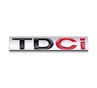Autocollants 3D en métal for Coffre arrière de Voiture, compatibles avec Les Accessoires Explorer Transit TDCI(Silver)