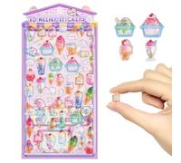 Autocollants 3D en Relief Mini Stickers 3D Mignons Gonflés | Décorations Creatives Pour Étui Téléphone Carnet Scrapbooking Ordinateur Portable Cadeaux Fête B