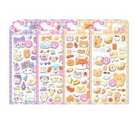 Autocollants 3D - Étiquettes décoratives esthétiques, Fournitures d'art de canine bouffante, Étiquettes d'éphémère en relief pour papier à lettres, Papier tactile pour projets créatifs |