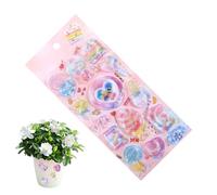 Autocollants 3D Flottants | Jouets 3D Mignons Imperméables Pour Avec Bulle D'Eau,Autocollants De Petits Animaux - Pour Trousses Tablettes Tasses École Récompense Fête Anniversaire