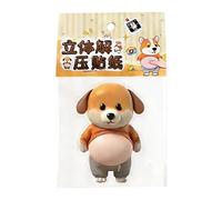 Autocollants 3D imperméables en forme de chiot | Feuilles minces réutilisables avec matériau adapté aux, décoration amusante pour réfrigérateur, maison, voiture, ordinateur portable, boîte à