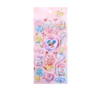 Autocollants 3D - Jouets 3D Imperméables Pour Filles Avec Bulle D'Eau - Autocollants Animaux Pour Album | Pour Trousses Tablettes Tasses École Récompense Fête Anniversaire
