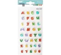 autocollants 3D lettres chiffres dinosaures
