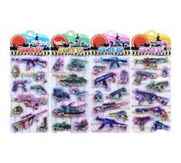 Autocollants 3D mignons - 4 feuilles d'étiquettes de scrapbooking - Autocollants décoratifs - PVC de dessin animé 3D - Pour décorer smartphone, anniversaire, salle de classe - Entreprise, enseignant