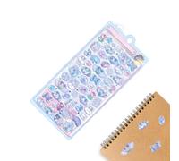 Autocollants 3D mignons - Adhésif puissant - Autocollants créatifs en relief 3D pour carnet de notes, étui de téléphone, scrapbooking, journaux, cartes, agendas, , salle de classe, école