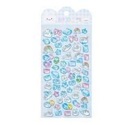 Autocollants 3D mignons - Autocollants de dessin animé lumineux - Autocollants animaux mignons - Dispose d'une colle sans taches qui se retire sans laisser de traces et ainsi assurer la sécurité des