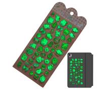 Autocollants 3D mignons - Autocollants de dessin animé lumineux - Autocollants animaux mignons - Dispose d'une colle sans taches qui se retire sans laisser de traces et ainsi assurer la sécurité des